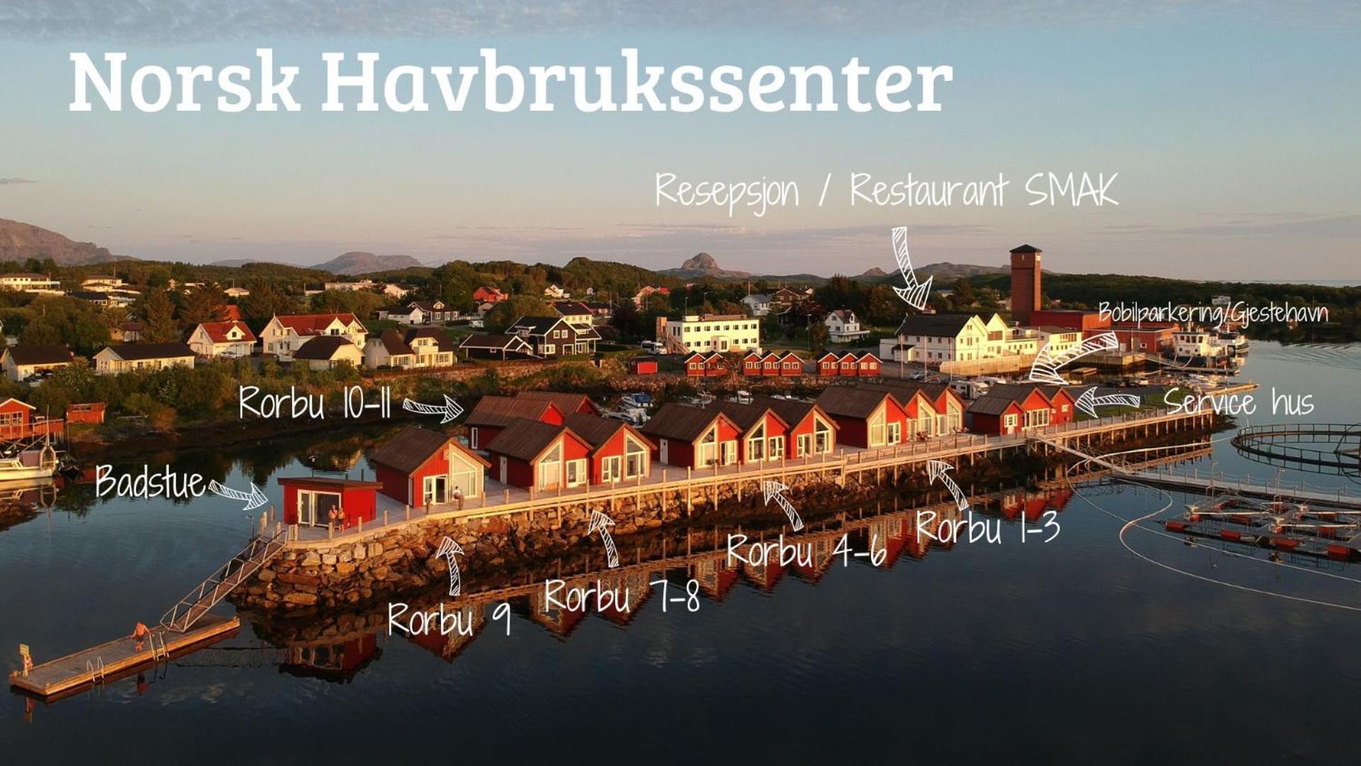 Hotel Norsk Havbrukssenter - Rorbuer Bronnoysund Esterno foto